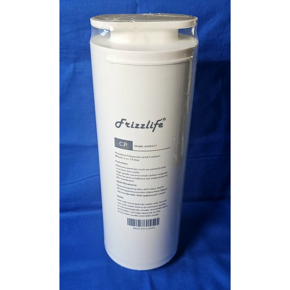 Authentic Frizzlife ASR211 Replacement CP Water Filter Cartridge PD600 NEW BOXED